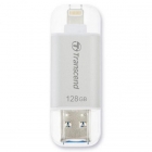 USB 3.1 128GB Transcend 300 JetDrive Go (USB/lightning) MFi серебристый